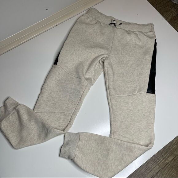 Tamnoon Men Small Heather Gray and Black Joggers - Picture 4 of 5